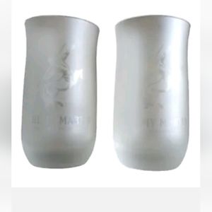 Remy Martin Fine Champagne Cognac Frosted Glass  4.5" Tall